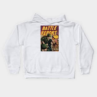 Quickly hide, they are coming! Retro Battle Report Kids Hoodie